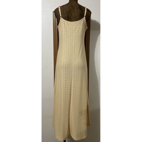 Spaghetti Strap Maxi Dress Eyelet Long Beach Boho - Picture 4 of 8